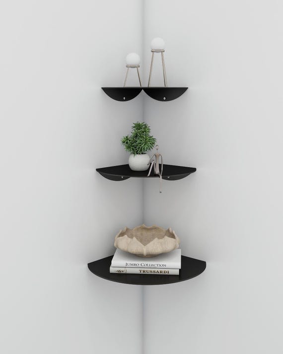 Corner Floating Shelves Blacknull