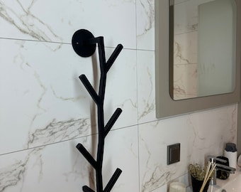 Modern Wall Mounted Coat Rack, Entryway Clothes & Hat Rack, Boho Coat Rack, Key Holder, Robe Hook, Towel Holder