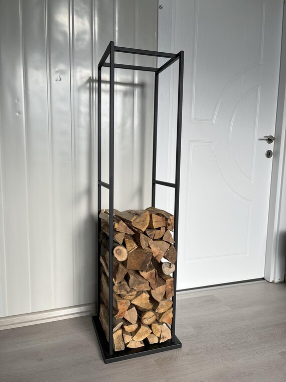 F rewood Rack Firewood Storage ndoor Firewood Rack firewood Holder ndoor Log Storage log Holder metal Firewood Box minimalist Etsy