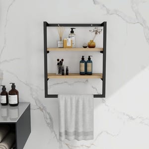 Bathroom Shelf,  Towel Rack and Holder, Wall Mounted Rack, Kıtchen Organizer Shelf, Towel Holder, Handmade Home Decor, Bathroom Towel Rack