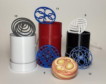 Varianten 8 bis 13: Seifenswirl-Scheiben, Pull-Through, Tool für Kaleidoskopseifen