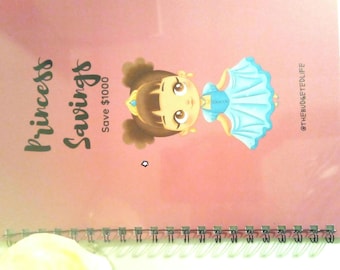 Libro del reto de ahorro de la princesa: Ahorra 1000 dólares