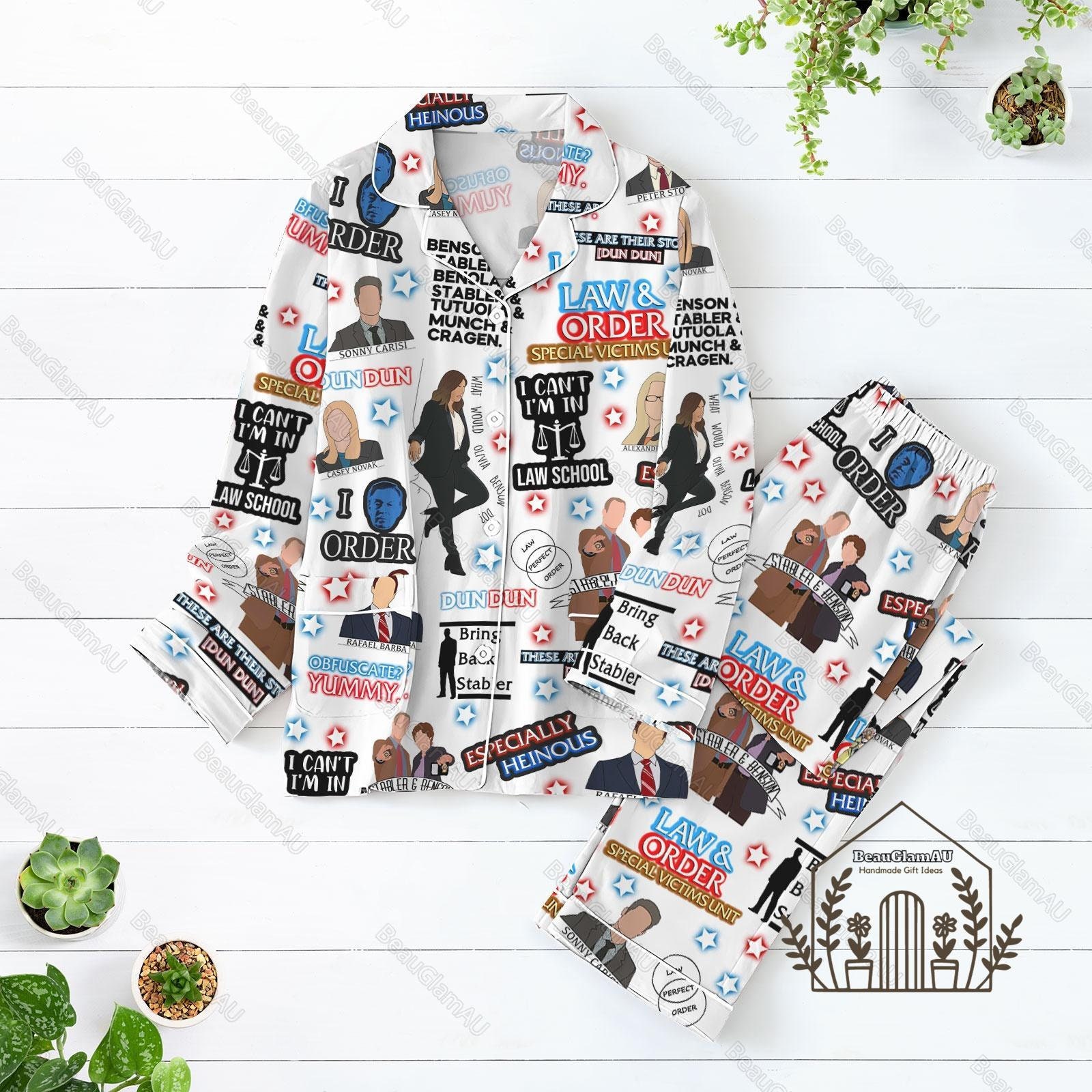 Discover Law And Order Adult Pajama Sets, Law And Order Pajama