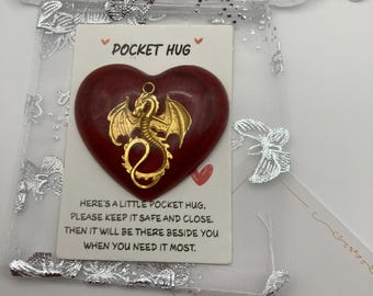 Dragon Pocket Hug - Gold Dragon Keepsake