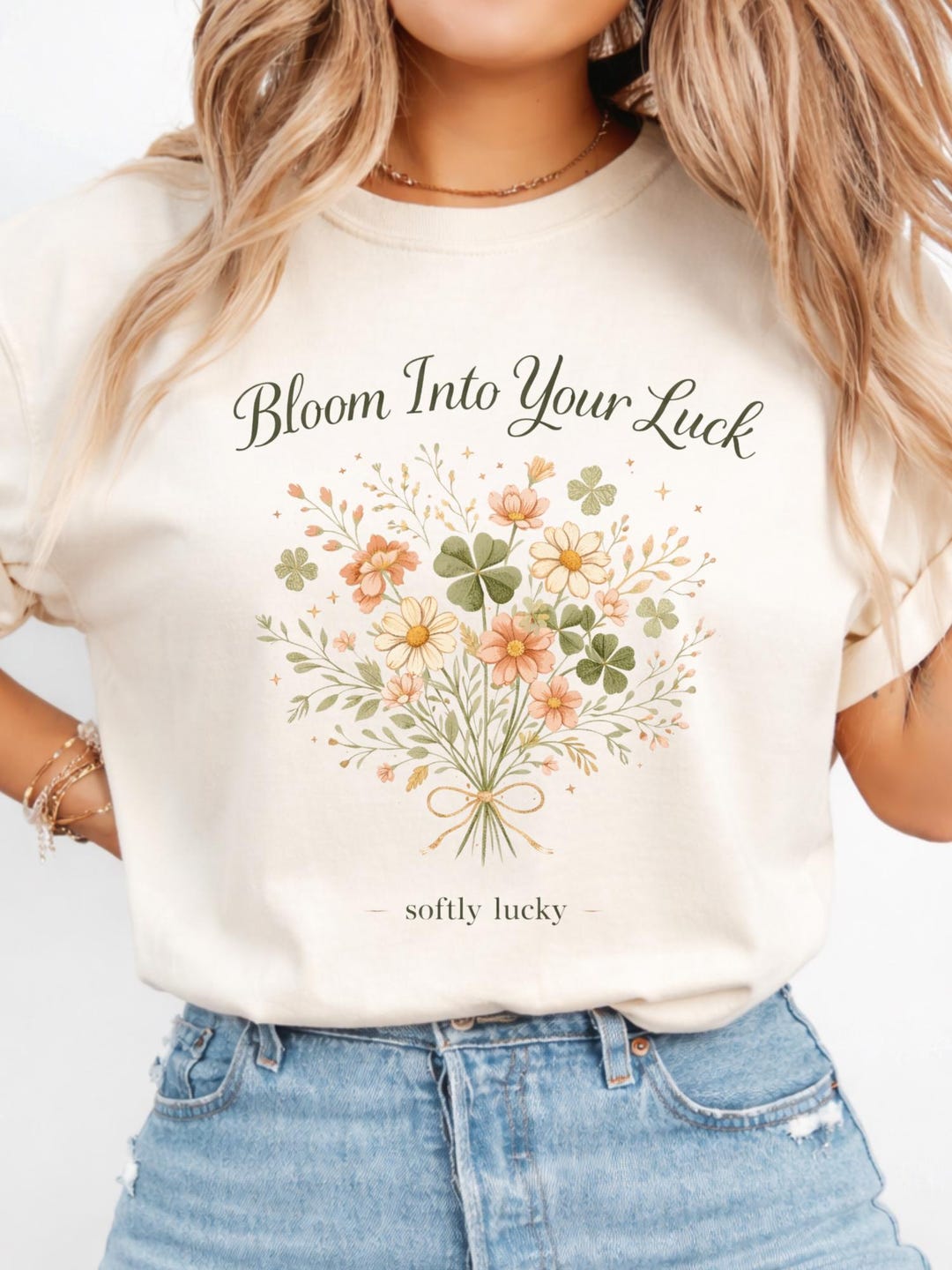 Wild Flower Shirt | Floral Bouquet Typography Tee | Flowers Bloom Into ...