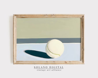 Tennis Ball Art Print Tennis Wall Art Tennis Ball Painting Tennis Decor Tennis Player Gift Green Tennis Art Sport Art Downloadable Art