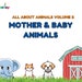 Printable Animal Coloring Pages Featuring Mother and Baby Animals With ...