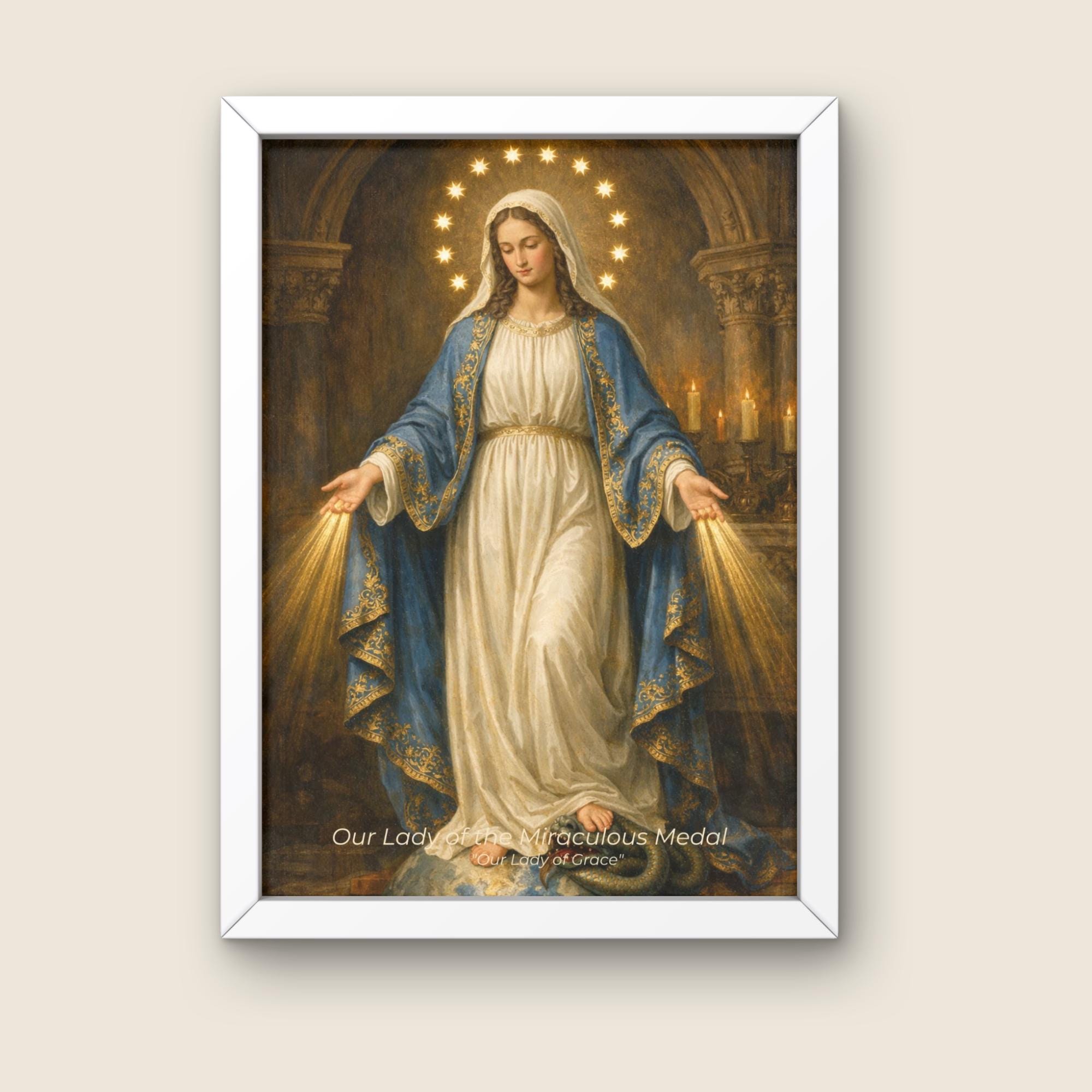 Our Lady of the Miraculous Medal Wall Art - Immaculate Conception ...