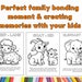 Printable Animal Coloring Pages Featuring Mother and Baby Animals With ...