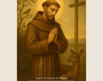 St. Francis of Assisi Art Print - Catholic Wall Art (Digital Download)