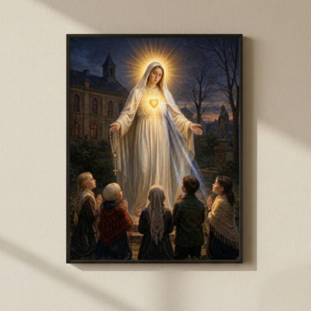 Our Lady of Golden Heart Beauraing Art Print (digital Download) - Etsy