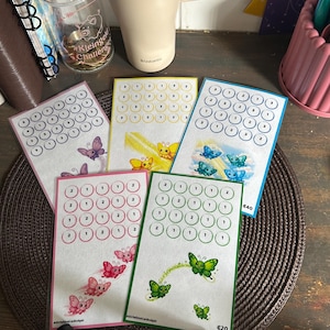 Butterfly Savings Challenge Bundle | A5 Cash Stuffing Challenge | 200 Savings Challenge | Budget Binder Printable | Digital Download