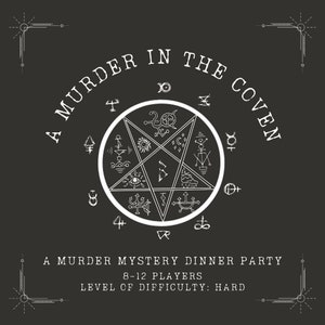 Mord i Coven: En mordmysteriemiddag (8–12 spelare, svårighetsgrad)