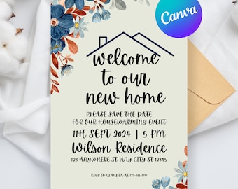 Modern Housewarming Invitation: Minimalist Printable Template