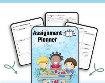 Assignment Tracker Printable: School College Planner (Digital Planner)