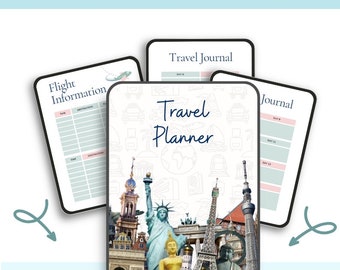 Goodnotes Digital Travel Planner: modelli di itinerario e lista di cose da mettere in valigia (download digitale)