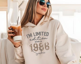 Personalisiertes Geschenk zum 40. Geburtstag, T-Shirt & Hoodie mit Name, Geschenke Frau, Tochter, Freundin, Schwester, Geschenkidee Kollegin