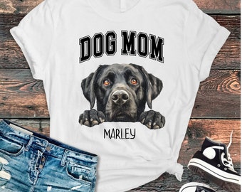 Personalisiertes Hunde T-Shirt mit individuellem Hundeportrait, Geschenk für Labrador Retriever Liebhaber.