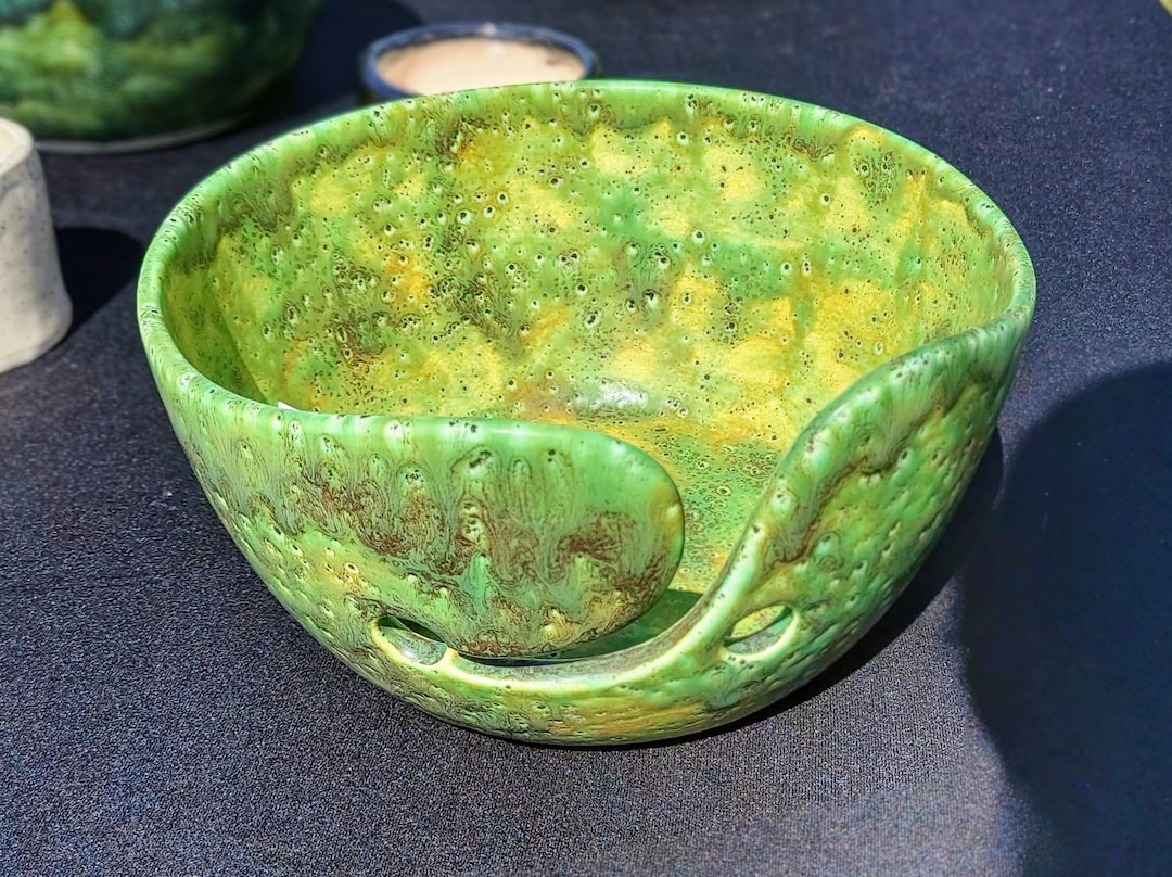 Large Ceramic Yarn Bowl Etsy Large Ceramic Yarn Bowl Etsy