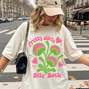 Venus Flytrap Shirt Edgy Clothing Pastel Goth Graphic Tee Y2K Aesthetic Trendy Vintage Tee