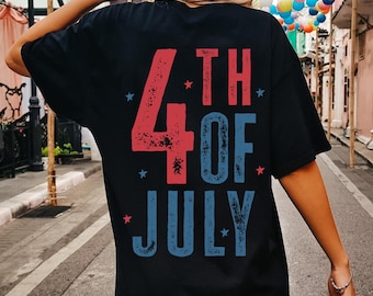 7月4日シャツ、ヴィンテージ独立記念日グラフィック、愛国的なアメリカンTシャツ