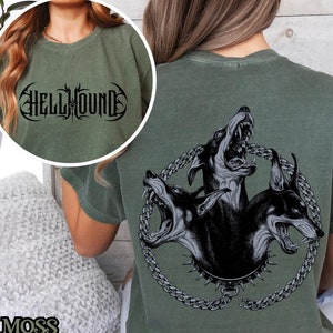 Hellhound T-Shirt, Cerberus T-Shirt, Three-Headed Dog Shirt, Gothic Streetwear, Greek Mythology, Punk Style T-Shirt, Dark Fantasy Apparel