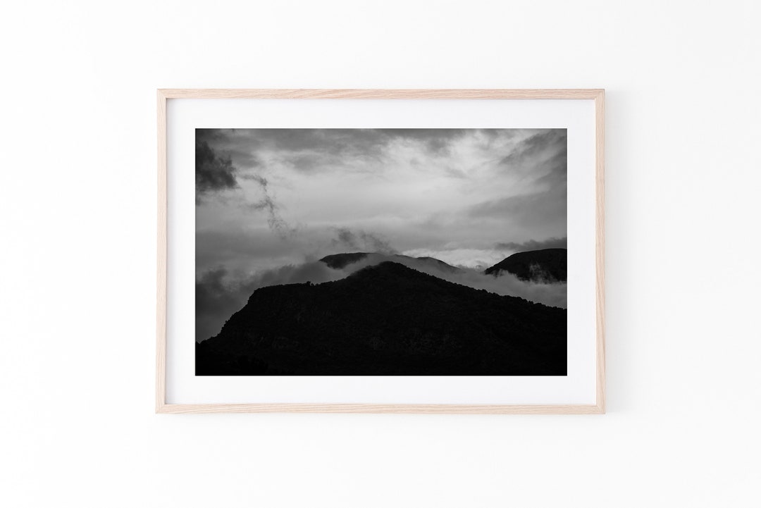 Mountain Landscape Print, Black and White Nature Prints, Nature ...