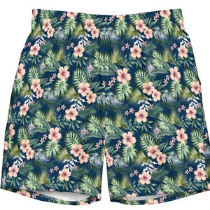 Zwemkleding heren zwembroek tropische vegetatie groen stijlvol chique unieke zomer strand zwemmen actieve surf sportschool exotische vakantie cadeau voor hem