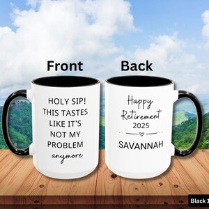 Personalized retirement mug, Funny Retirement mug, Custom Retirement Gift For Boss,  Co Worker happy retirement gift, Officially Retired Cup