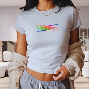 Lesbian Pride Baby Tee, Scissors Baby Tee, Lesbian Pride Shirt, Subtle Lesbian Pride Crop Top, Pride Month Gift, LGBTQ Pride Shirt WLW Gift
