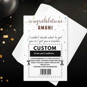 Custom Congratulations Card, Milestone Accomplishment Card, Achievement card for New Job, Congrats Card for Her, New House Graduation Gift
