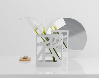 Vase minimaliste et géométrique design