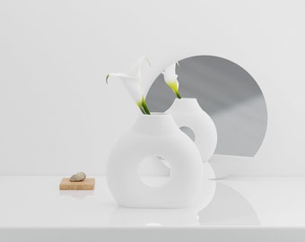 Vase Élégant en Impression 3D Moderne pour Décoration Intérieure