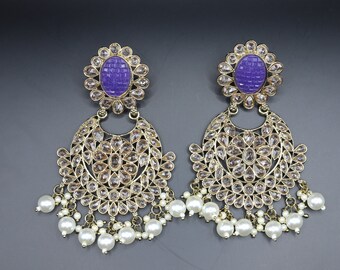 Indian Gemstone Party Earrings