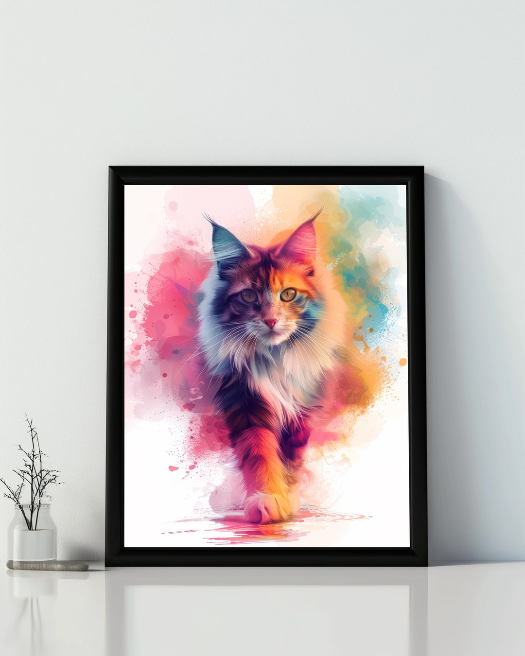 Misty Meow | Animal | Cat | Digital Art Print | Wall Art | AI Generated ...