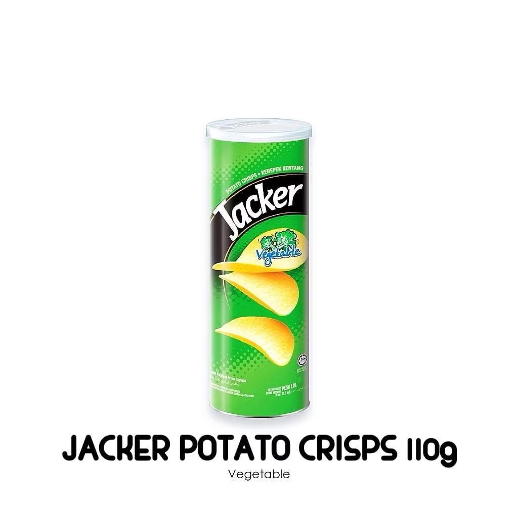 Jacker Potato Crisps (canister) 110gm (ori/hotspicy/tomato/bbq/cheese ...