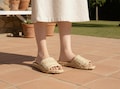Natural Straw Sandals - Breathable Spa and House Slippers product logo