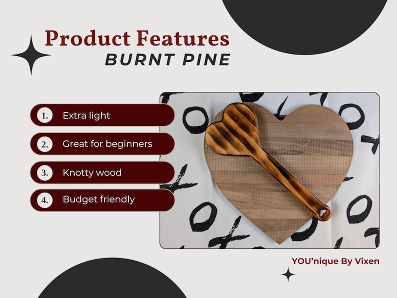 BDSM Heart-Shaped Impact Play Spanking Paddle, Unique Handmade Adult Kink Fetish Mature Impact Toy, Discipline Punishment Paddle, OTK Paddle image 4