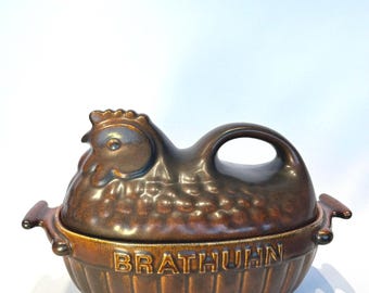 巣にとまる雌鶏 翡翠ガラス ホームオフィスギフト コレクターズ