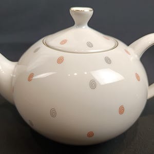 Arzberg Form 123 – Teiera in porcellana moderna di metà secolo, stoviglie anni '60, design scandinavo
