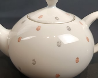 Arzberg Form 123 – Mid Century Modern Porcelain Teapot 1960s Tableware Scandinavian Design Teapot