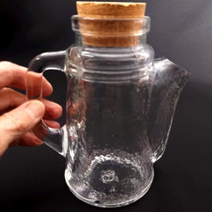 Vintage Öl-Karaffe & Essigflasche WMF Glasflasche mit Korkenverschluss Oster Küchentisch Deko – Spring Kitchenware – Cruet Set