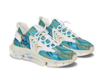 Sneakers con stampa astratta a farfalla - Scarpe sportive alla moda da donna