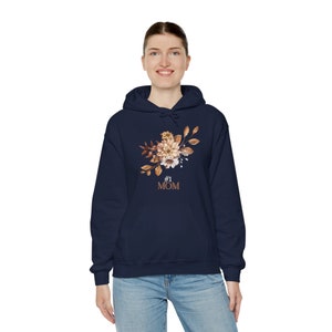 Women&#39;s Heavy Blend™ Hooded Sweatshirt Floral Polyester Cotton Hoodie Pullover Hooded Sweatshirt #1 Mom Vintage Floral 2