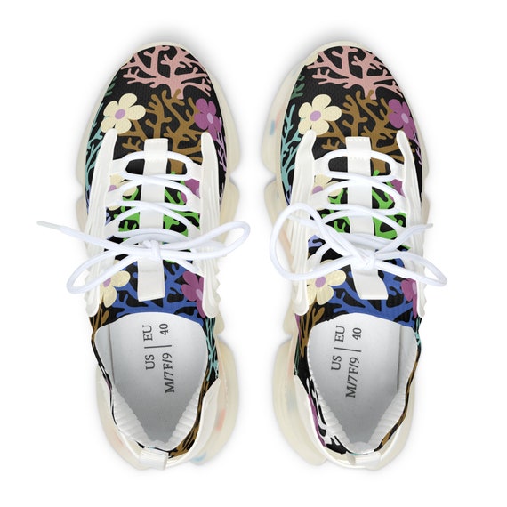 Sneakers met bloemenmotief, bloemenschoenen dames, sneakers met - Main Image