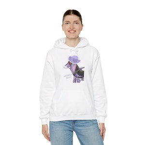 Purple Pony Hoodie: Women&#39;s Cotton-Blend Sweatshirt