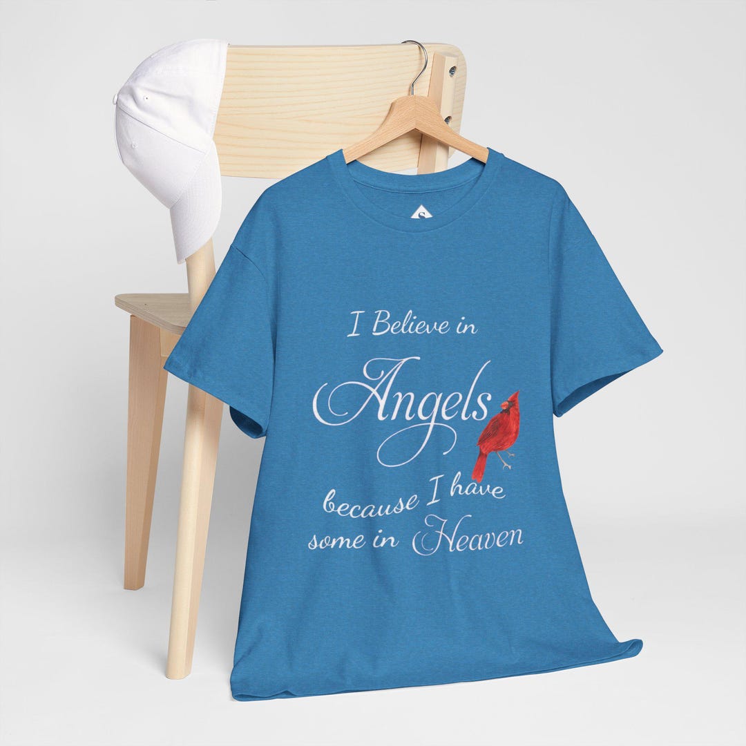 I Believe in Angels Women's Tee: Cardinal Bird Memorial Shirt - Etsy