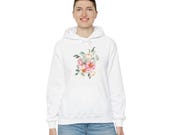Floral Bouquet Hoodie Floral Pullover Sweatshirt