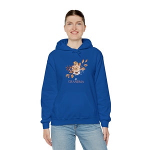 Women&#39;s Heavy Blend™ Hooded Sweatshirt Floral Polyester Cotton Hoodie Pullover Hooded Sweatshirt #1 Grandma Vintage Floral 2