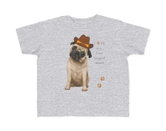 Bambino Fine Jersey L'amore è un cane di parola a quattro zampe 7 Tee Cane per bambini Camicia Animal Tee Cute Tee Animal Cute T-shirt T-shirt per cani